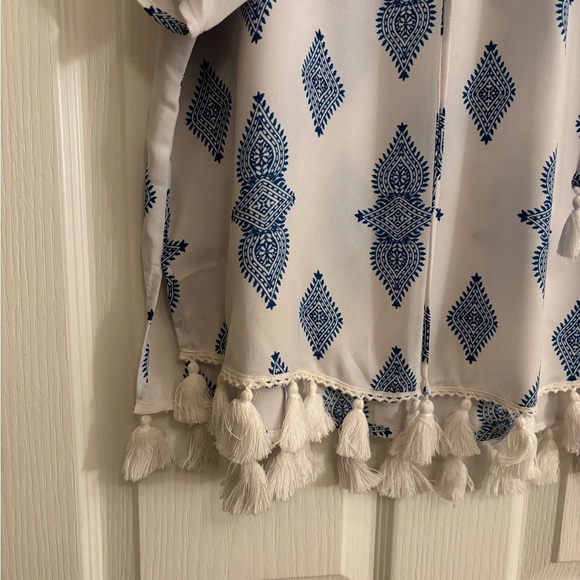 SHOW ME YOUR MUMU Tennessee Tassel Tunic in Baby Blue - Picture 9 of 10